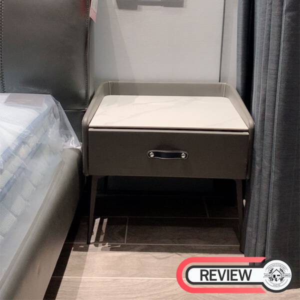 ขาย โต๊ะข้างเตียง Leather Side Table Cabinet