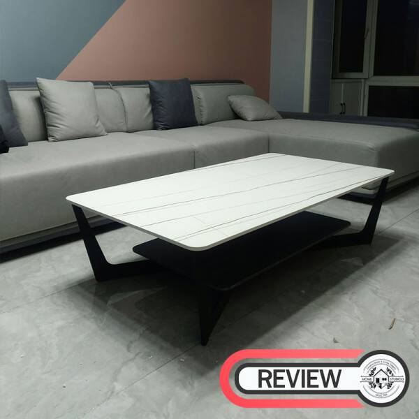 ขาย โต๊ะกลางลายหินอ่อนสองชั้น 2 Layers Rectangle Center Table