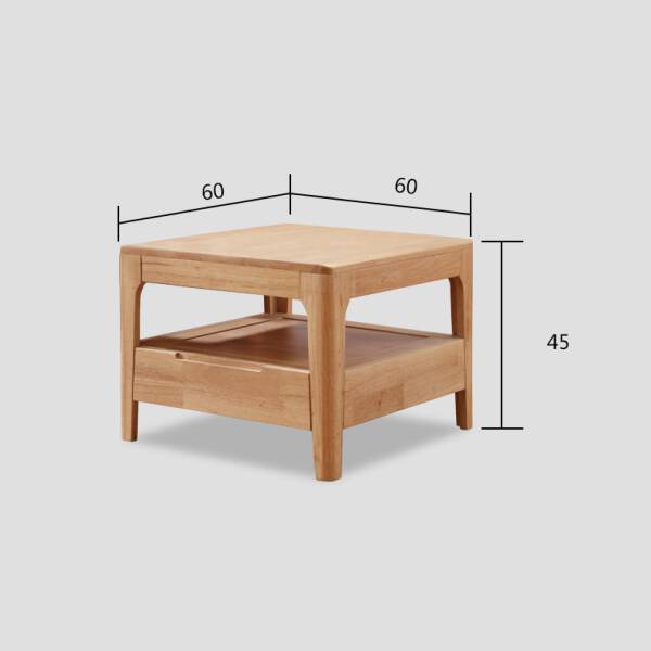 ขาย โต๊ะข้างไม้พร้อมลิ้นชัก Wooden Side Table III