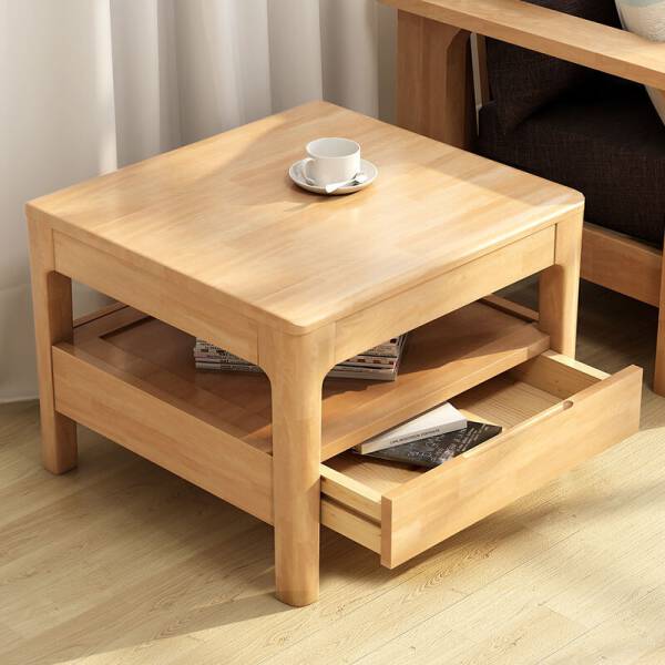 ขาย โต๊ะข้างไม้พร้อมลิ้นชัก Wooden Side Table III