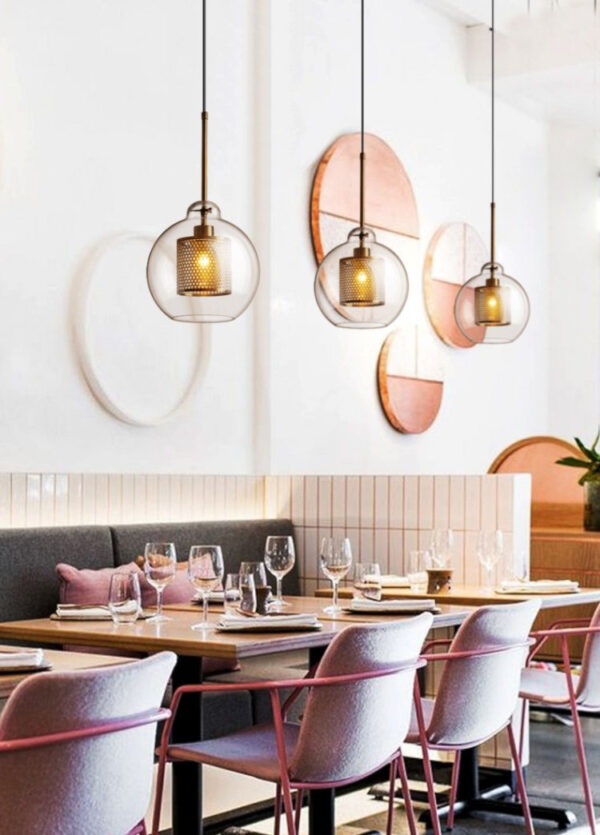 ขาย โคมไฟเหล็กติดเพดาน Iron Mesh Ceiling Lamp