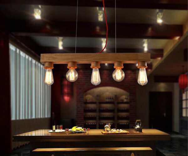 ขาย โคมไฟไม้ติดเพดาน Wooden Ceiling Lamp III