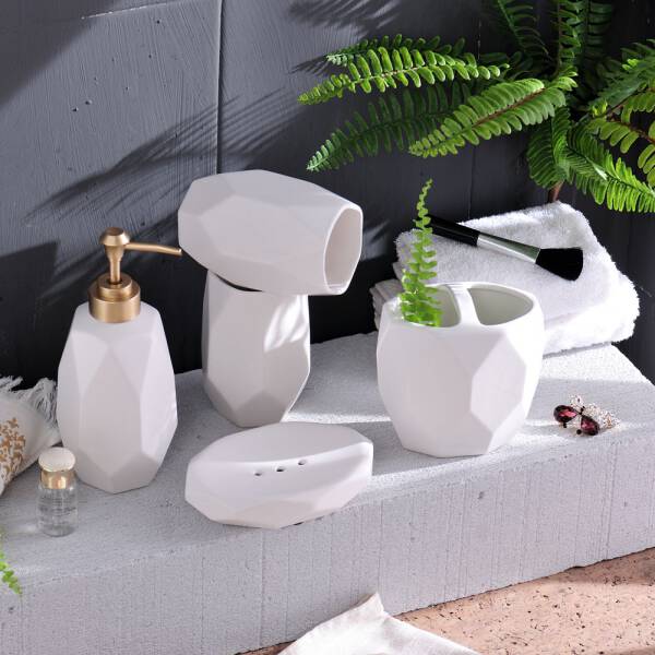 ขาย ชุดจัดระเบียบห้องน้ำ Diamond Pattern Toilet Set