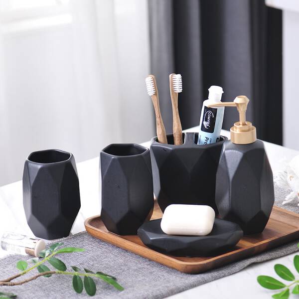 ขาย ชุดจัดระเบียบห้องน้ำ Diamond Pattern Toilet Set