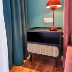 ขาย โต๊ะข้างเตียงไม้จักรสาน Rattan Bedside Table III