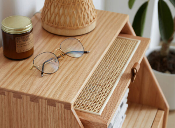 ขาย โต๊ะข้างไม้สาน Rattan Side Table V
