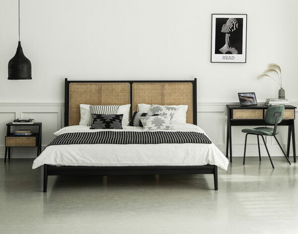 ขาย โต๊ะข้างไม้สาน Rattan Side Table IV