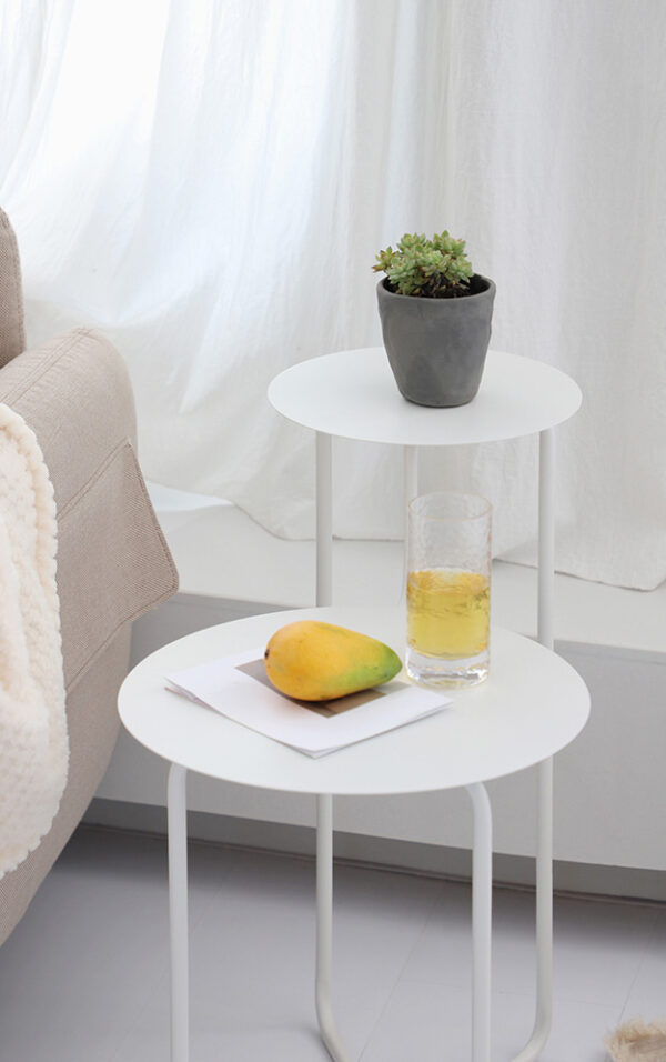 ขาย โต๊ะข้างโซฟาข้างเตียงเหล็กสองชั้น 2 Layers Steel Side Table II