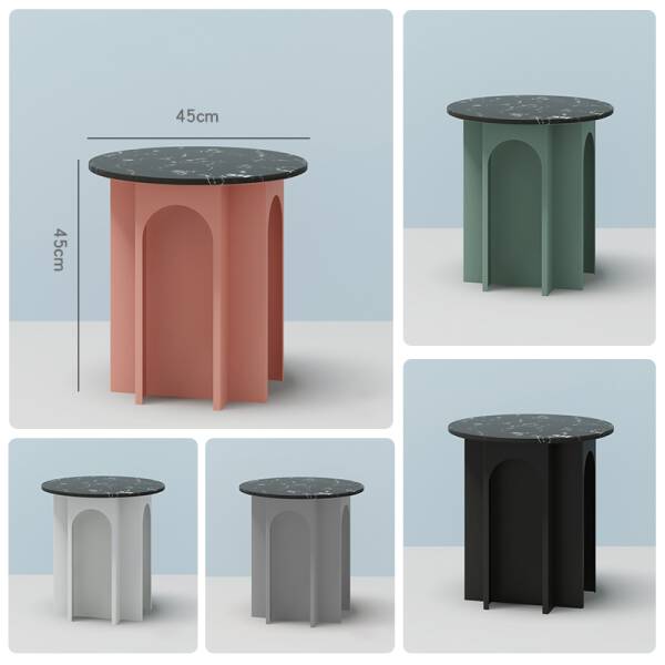 ขาย โต๊ะข้างสีพาสเทลท็อปหินอ่อน Creative Designed Pastel Side Table IV