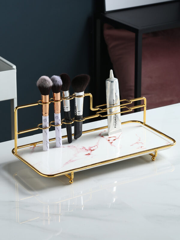 ขาย ชุดจัดระเบียบเครื่องสำอางค์ลายหินอ่อน Cosmetic Storage Tray