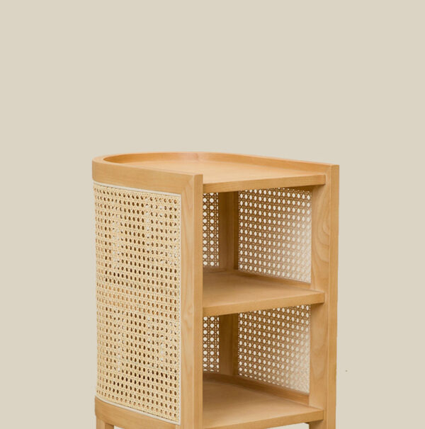 ขาย โต๊ะข้างไม้สาน Rattan Bedside Table