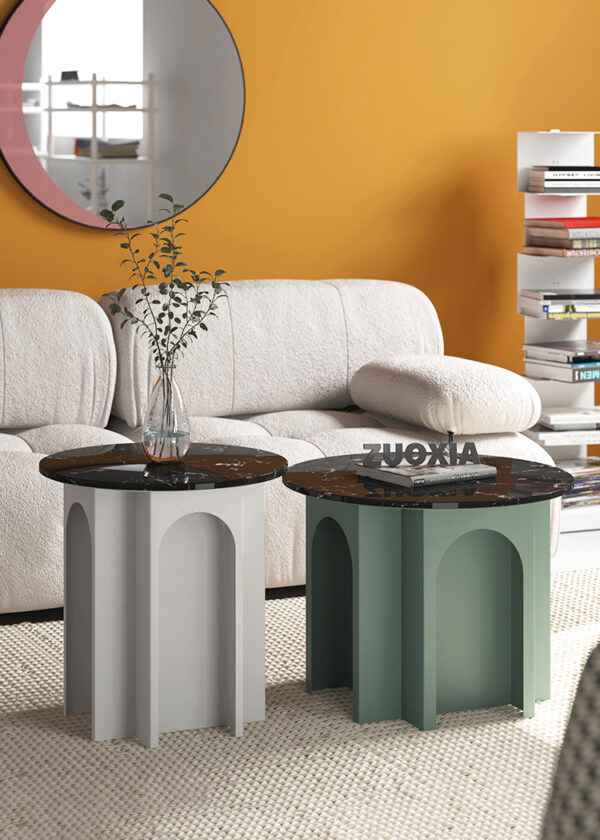 ขาย โต๊ะข้างสีพาสเทลท็อปหินอ่อน Creative Designed Pastel Side Table IV