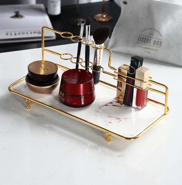 ขาย ชุดจัดระเบียบเครื่องสำอางค์ลายหินอ่อน Cosmetic Storage Tray