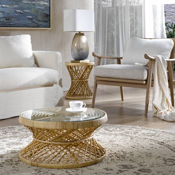 ขาย ชุดโต๊ะห้องรับแขก Rattan Coffee Table
