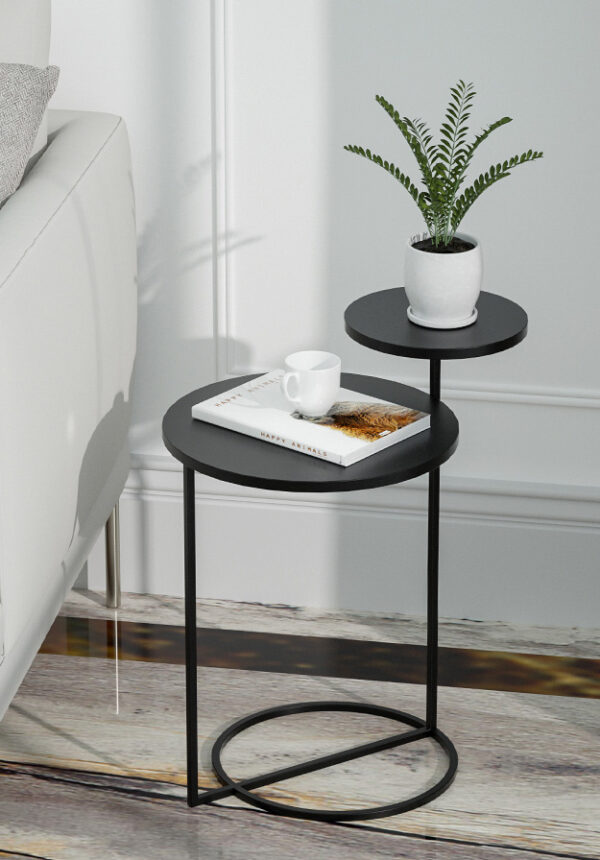 ขาย โต๊ะข้างโซฟาข้างเตียงเหล็กสองชั้น 2 Layers Steel Side Table II