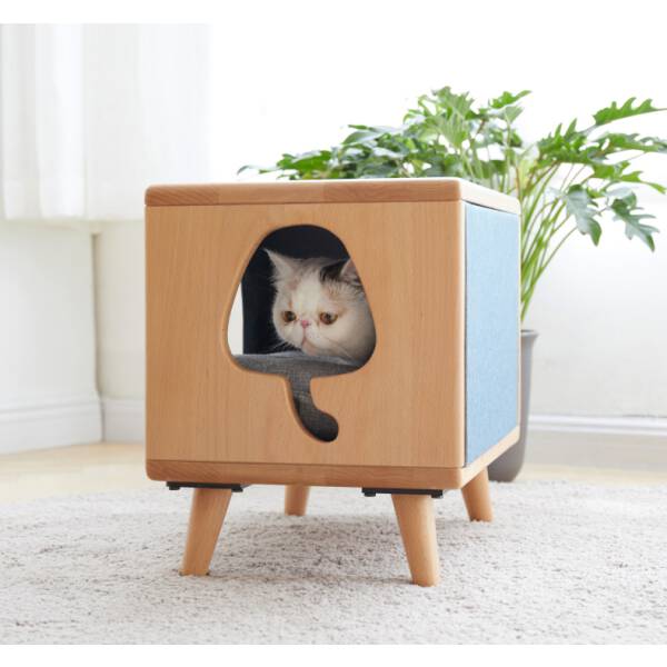 โต๊ะข้างที่นอนแมว Cat Bed Side Table HomeStudio