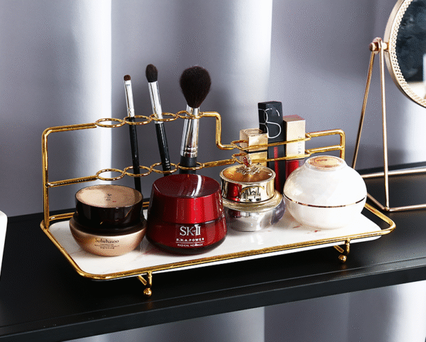ขาย ชุดจัดระเบียบเครื่องสำอางค์ลายหินอ่อน Cosmetic Storage Tray
