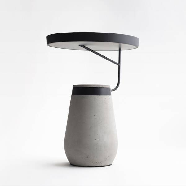 ขาย โต๊ะข้างฐานซีเมนต์  Cement Designed Side Table
