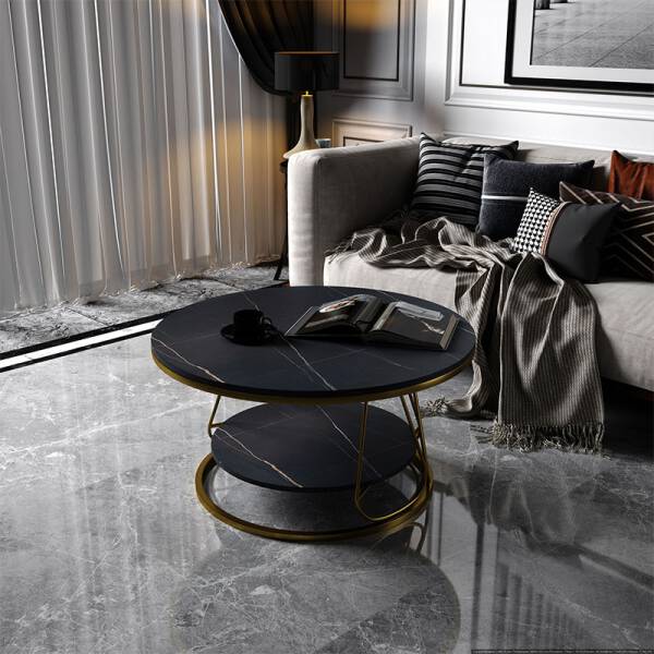 ขาย โต๊ะกลางลายหินอ่อนสองชั้น 2 Layers Center Table