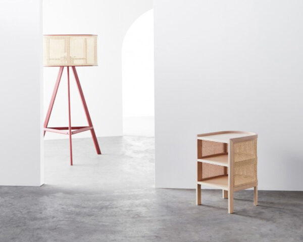 ขาย โต๊ะข้างไม้สาน Rattan Bedside Table