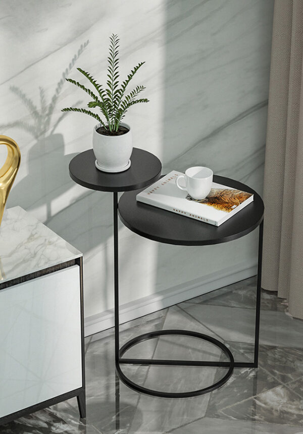ขาย โต๊ะข้างโซฟาข้างเตียงเหล็กสองชั้น 2 Layers Steel Side Table II