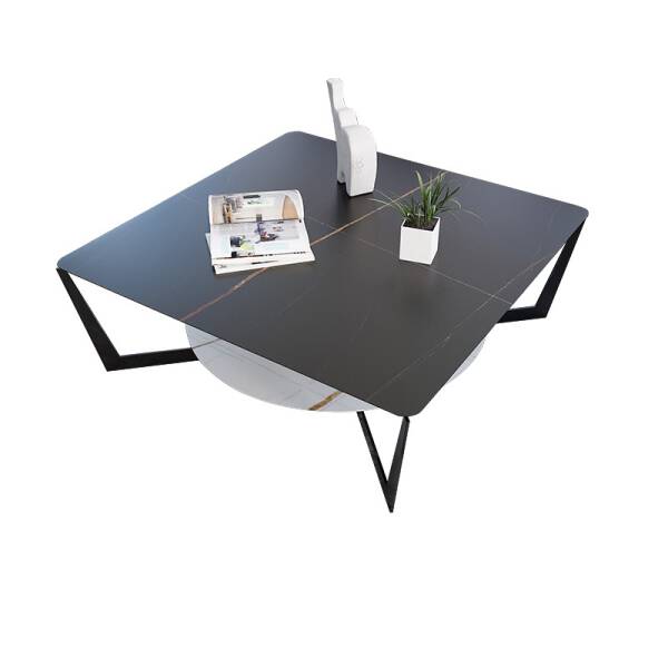 ขาย โต๊ะกลางลายหินอ่อนสองชั้น 2 Layers Square Center Table