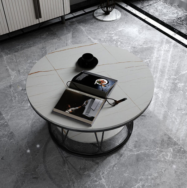 ขาย โต๊ะกลางลายหินอ่อนสองชั้น 2 Layers Center Table