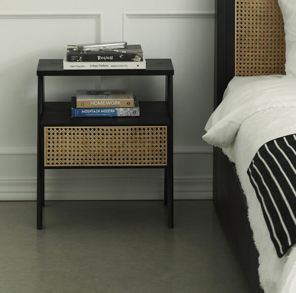 ขาย โต๊ะข้างไม้สาน Rattan Side Table IV