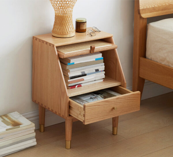 ขาย โต๊ะข้างไม้สาน Rattan Side Table V