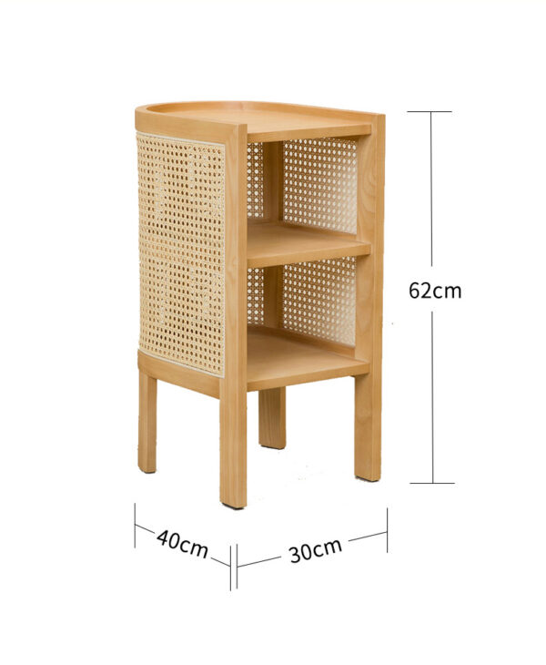 ขาย โต๊ะข้างไม้สาน Rattan Bedside Table