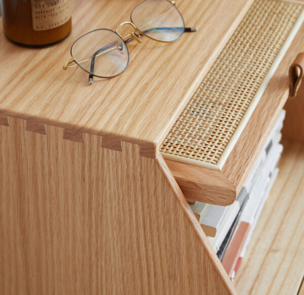ขาย โต๊ะข้างไม้สาน Rattan Side Table V