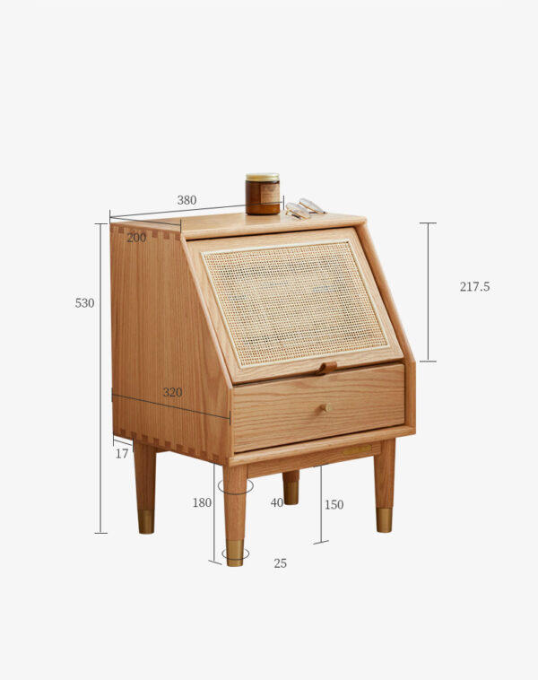 ขาย โต๊ะข้างไม้สาน Rattan Side Table V