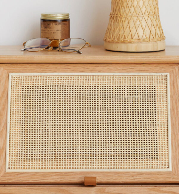 ขาย โต๊ะข้างไม้สาน Rattan Side Table V