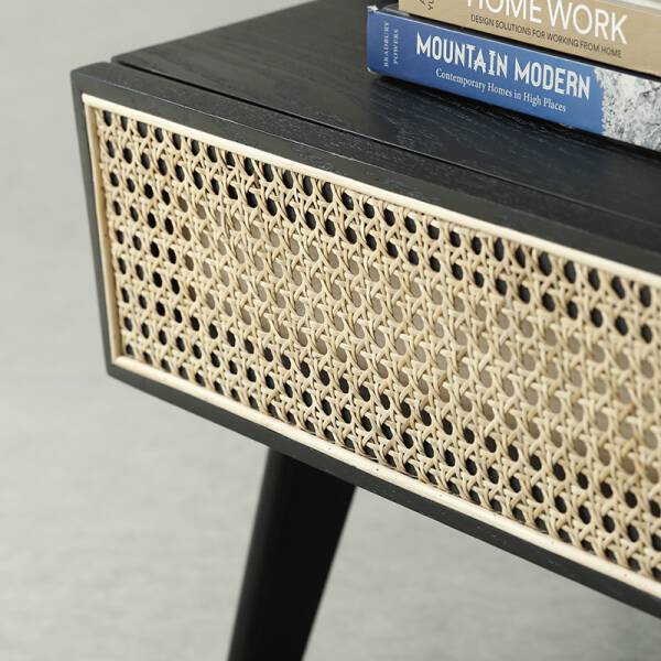 ขาย โต๊ะข้างไม้สาน Rattan Side Table IV