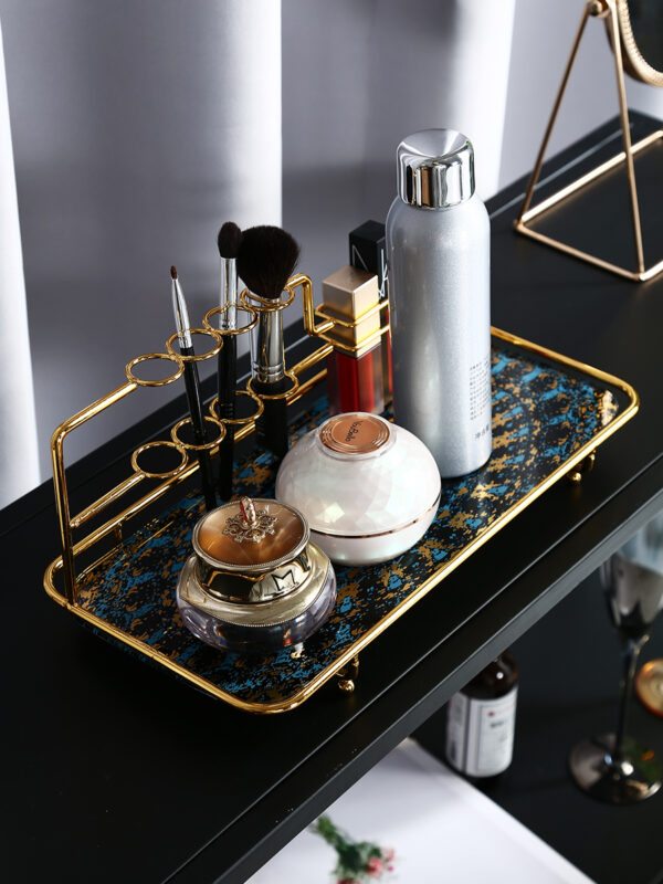 ขาย ชุดจัดระเบียบเครื่องสำอางค์ลายหินอ่อน Cosmetic Storage Tray
