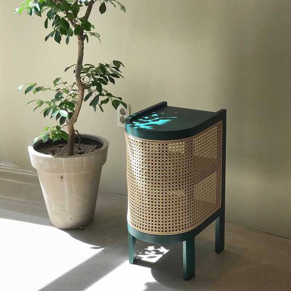ขาย โต๊ะข้างไม้สาน Rattan Bedside Table