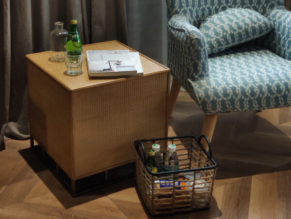 ขาย โต๊ะข้างไม้สาน Wickers Square Side Table