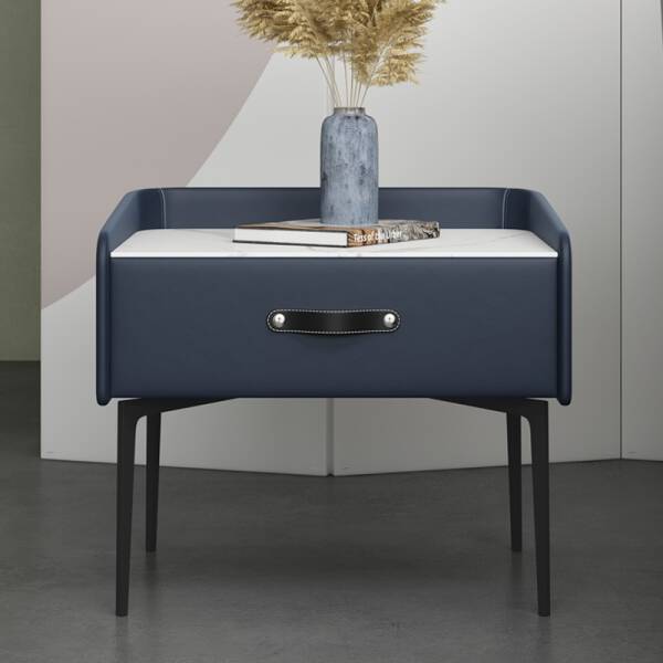 ขาย โต๊ะข้างเตียง Leather Side Table Cabinet