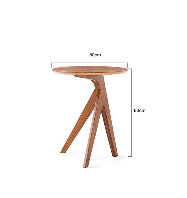 ขาย โต๊ะข้างสไตล์มินิมอล Circle Wooden Side Table II