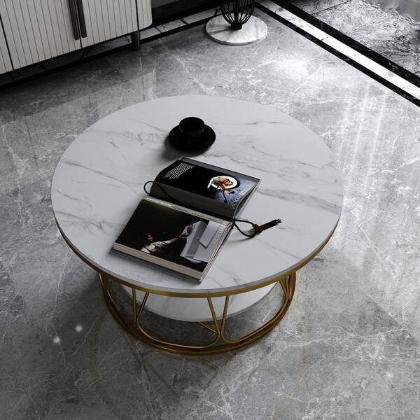 ขาย โต๊ะกลางลายหินอ่อนสองชั้น 2 Layers Center Table