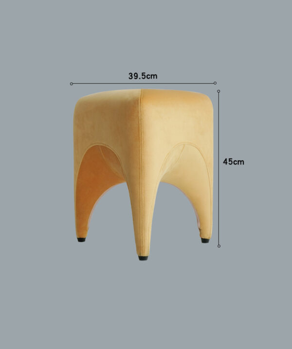 ขาย เก้าอี้ผ้ากำมะหยี่ Tri-Legs Designed Stool