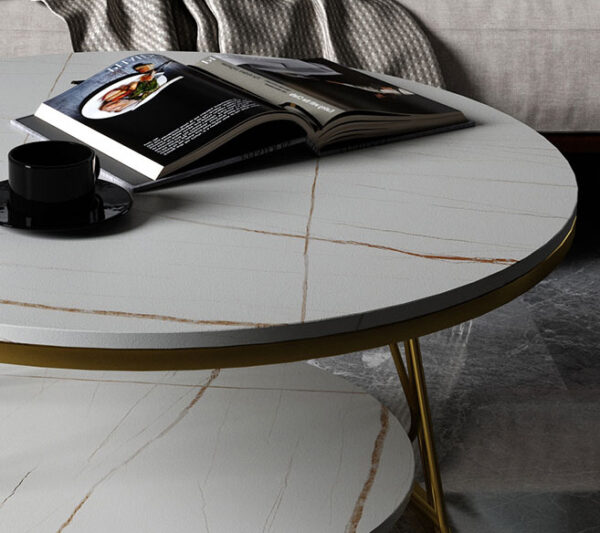ขาย โต๊ะกลางลายหินอ่อนสองชั้น 2 Layers Center Table
