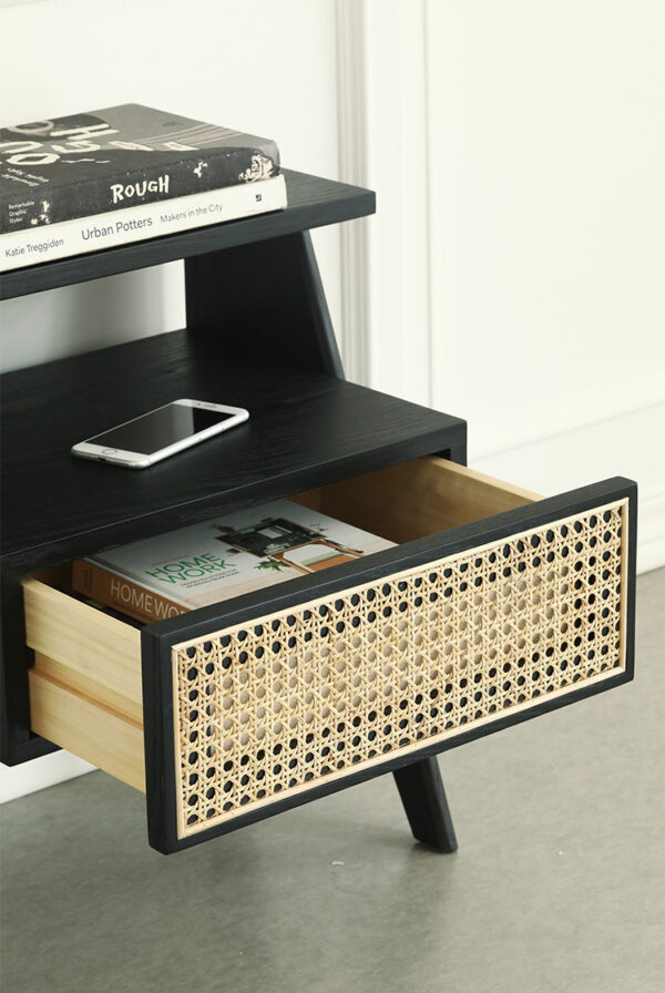 ขาย โต๊ะข้างไม้สาน Rattan Side Table IV