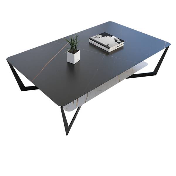 ขาย โต๊ะกลางลายหินอ่อนสองชั้น 2 Layers Rectangle Center Table