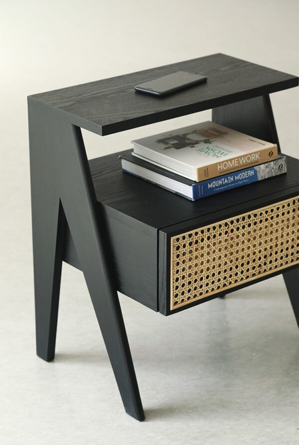 ขาย โต๊ะข้างไม้สาน Rattan Side Table IV