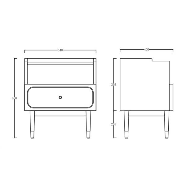 ขาย โต๊ะข้างเตียงไม้จักรสาน Rattan Bedside Table III