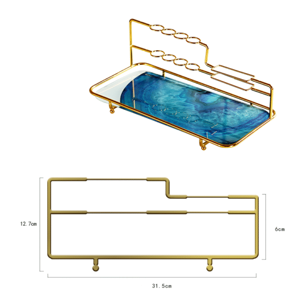 ขาย ชุดจัดระเบียบเครื่องสำอางค์ลายหินอ่อน Cosmetic Storage Tray