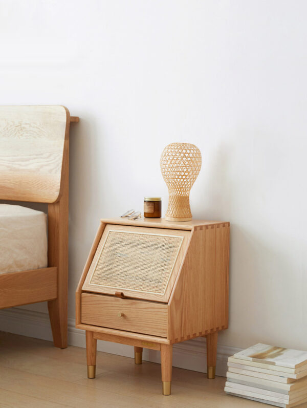 ขาย โต๊ะข้างไม้สาน Rattan Side Table V