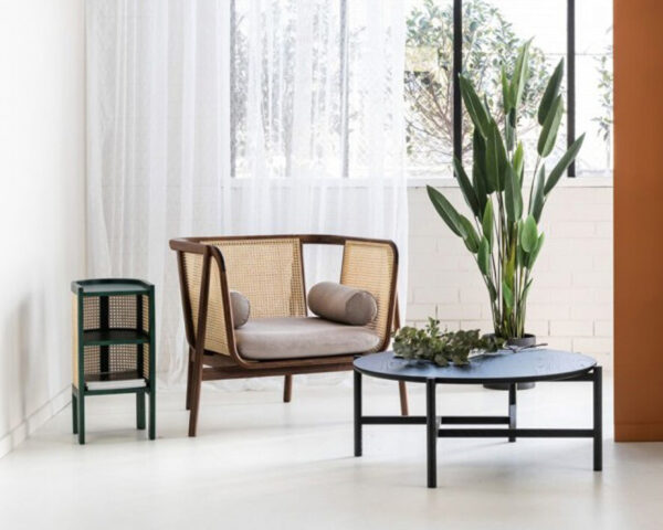 ขาย โต๊ะข้างไม้สาน Rattan Bedside Table