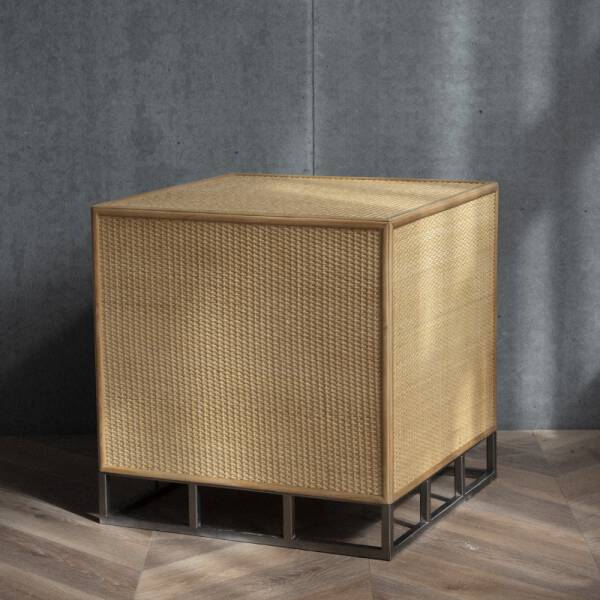ขาย โต๊ะข้างไม้สาน Wickers Square Side Table